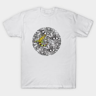 Lizard Tessellation Yellow T-Shirt